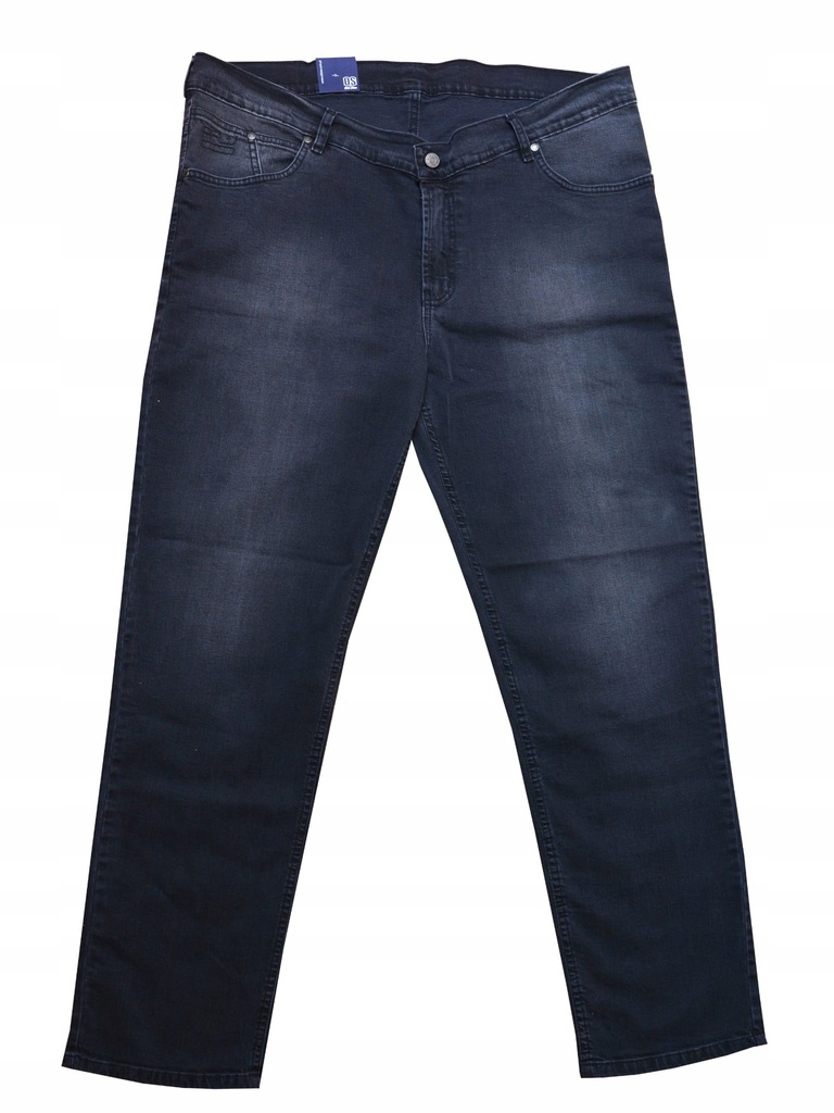 DUŻE SPODNIE JEANS CZARNE OLD STAR/ PAS 150