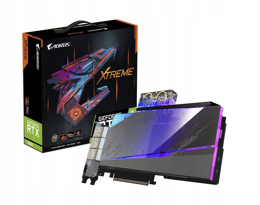 Купить Карта Gigabyte RTX 3090 Aorus Xtreme WaterForce: отзывы, фото, характеристики в интерне-магазине Aredi.ru