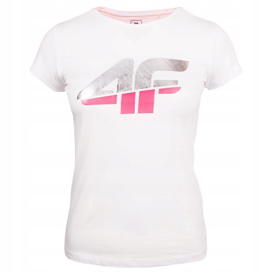 T-shirt 4F HJZ20-JTSD006 10S biały 158 cm