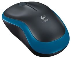 MYSZ LOGITECH M185 BEZPRZEWODOWA CZARNO NIEBIESKA