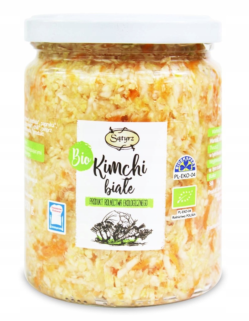 KIMCHI BIAŁE BIO 450 G - SĄTYRZ