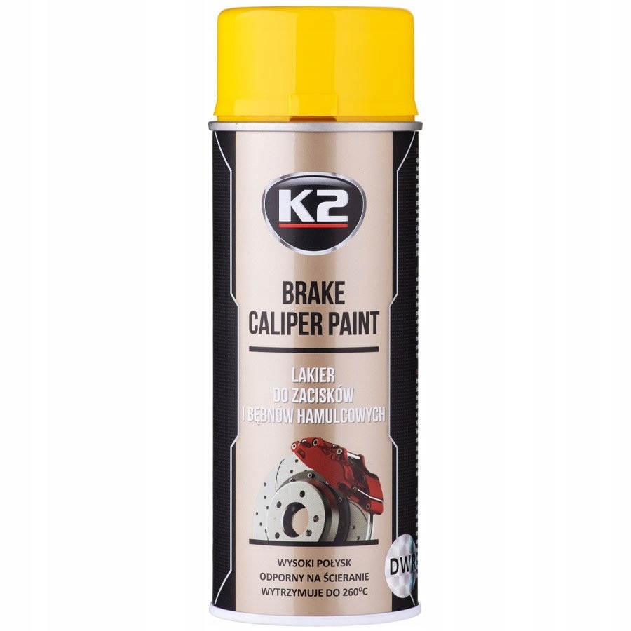 K2 LAKIER DO ZACISKÓW ŻÓŁTY CALIPER 400 ML