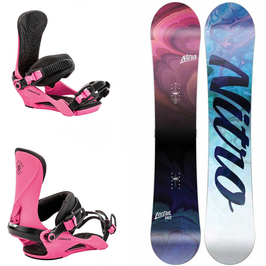 DAMSKI snowboard NITRO Lectra + wiązania BATALEON