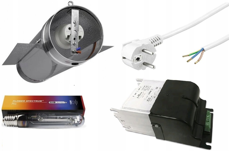 Zestaw sodowa lampa HPS 150W do growboxa cooltube