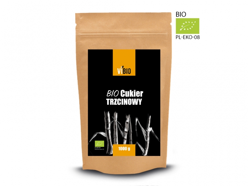 BIO Cukier trzcinowy jasny 1000g