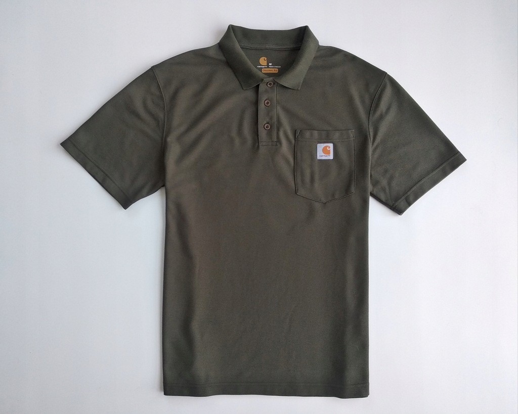 CARHARTT Koszulka Polo Bawełniana Fit Logo _M