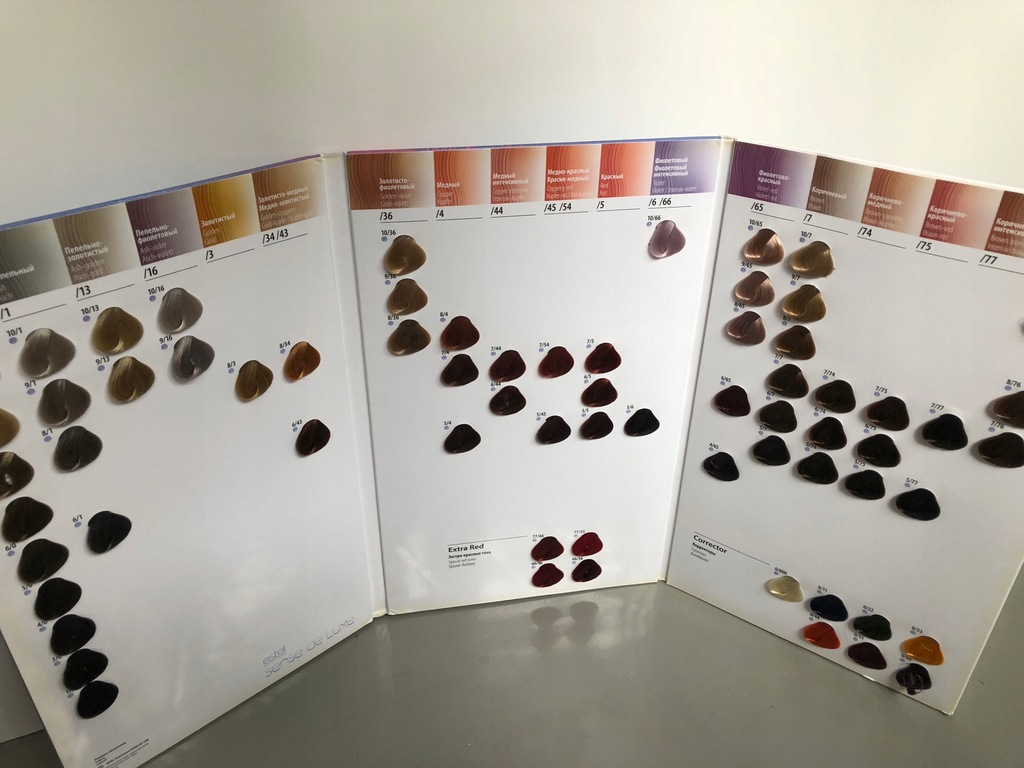 paleta kolorów FARBY DO WŁOSÓW ESTEL SENSE DE LUXE - 8403574599 ...