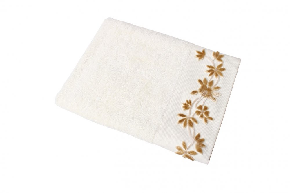 Ręcznik frotte 50x90 cm écru miękki przyjemny dla skóry