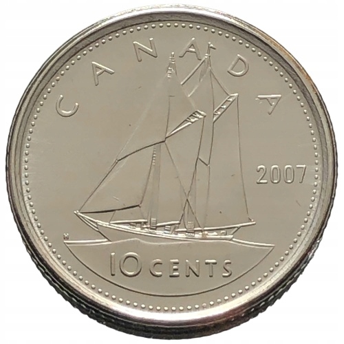 64755. Kanada, 10 centów, 2007r.