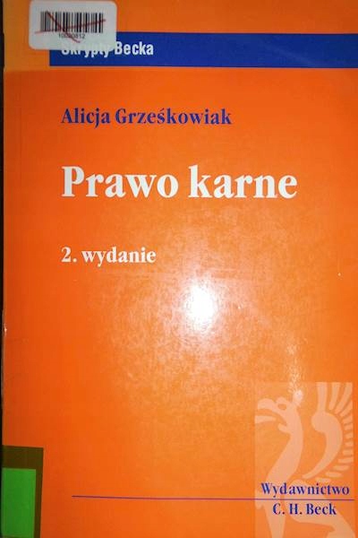 Prawo karne - A. Grześkowiak