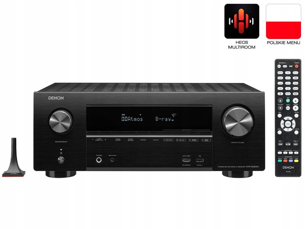 Купить DENON AVR-X2600H DAB-РЕСИВЕР, Spotify, AirPlay2: отзывы, фото, характеристики в интерне-магазине Aredi.ru