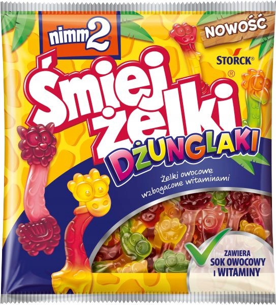 NIMM2 ŚMIEJŻELKI DŻUNGLAKI ŻELKI Z WITAMINAMI 90 G