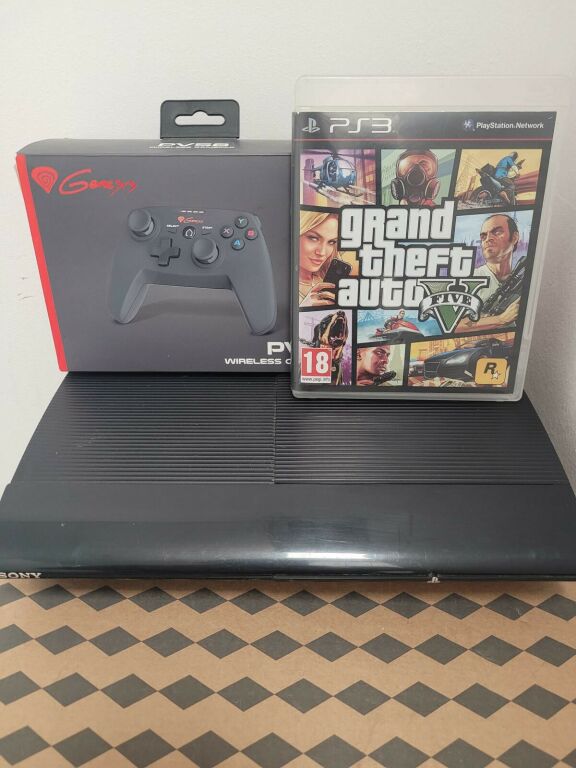 KONSOLA PS3 SONY CECH 4004A 250GB + GTA V 12001872504 oficjalne
