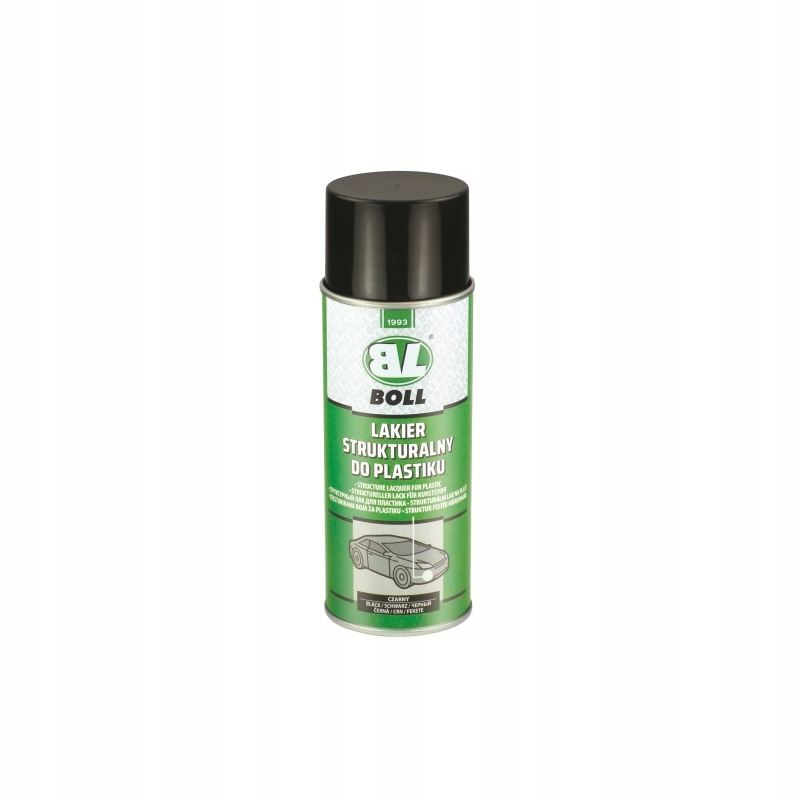 BOLL LAKIER STRUKTURALNY DO PLASTIKU 400ML CZARNY SPRAY