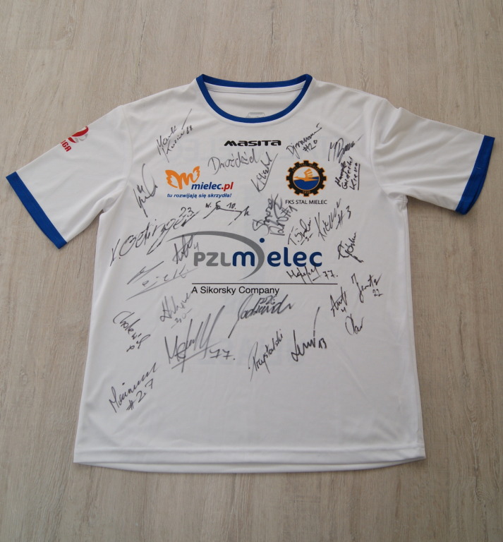 Stal Mielec - koszulka z autografami