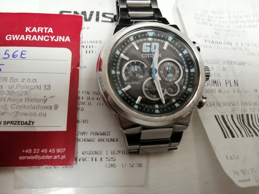 WYPASIONY ZEGAREK CITIZEN B620 ECO DRIVE