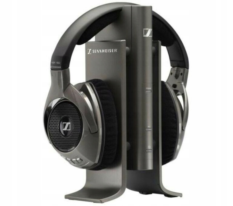 SŁUCHAWKI NAUSZNE SENNHEISER RS180 CZARNO-SREBRNY