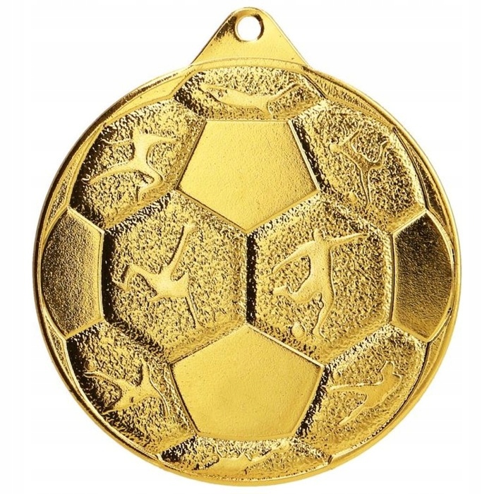 Medal piłka nożna złoty, srebrny, brązowy 50mm