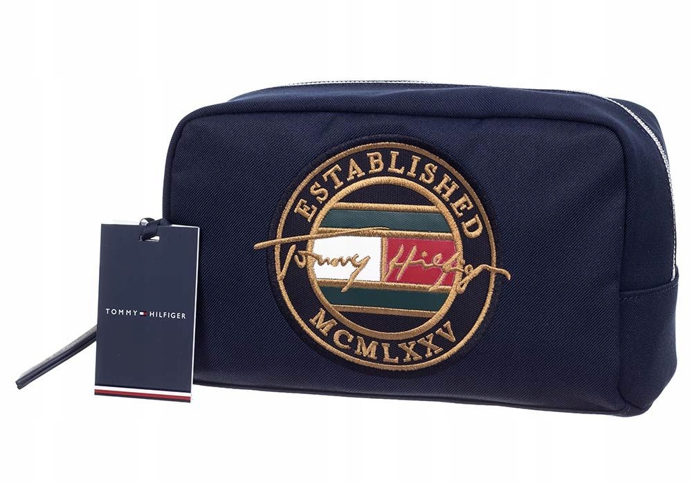 TOMMY HILFIGER MĘSKA KOSMETYCZKA TH WASHBAG NAVY