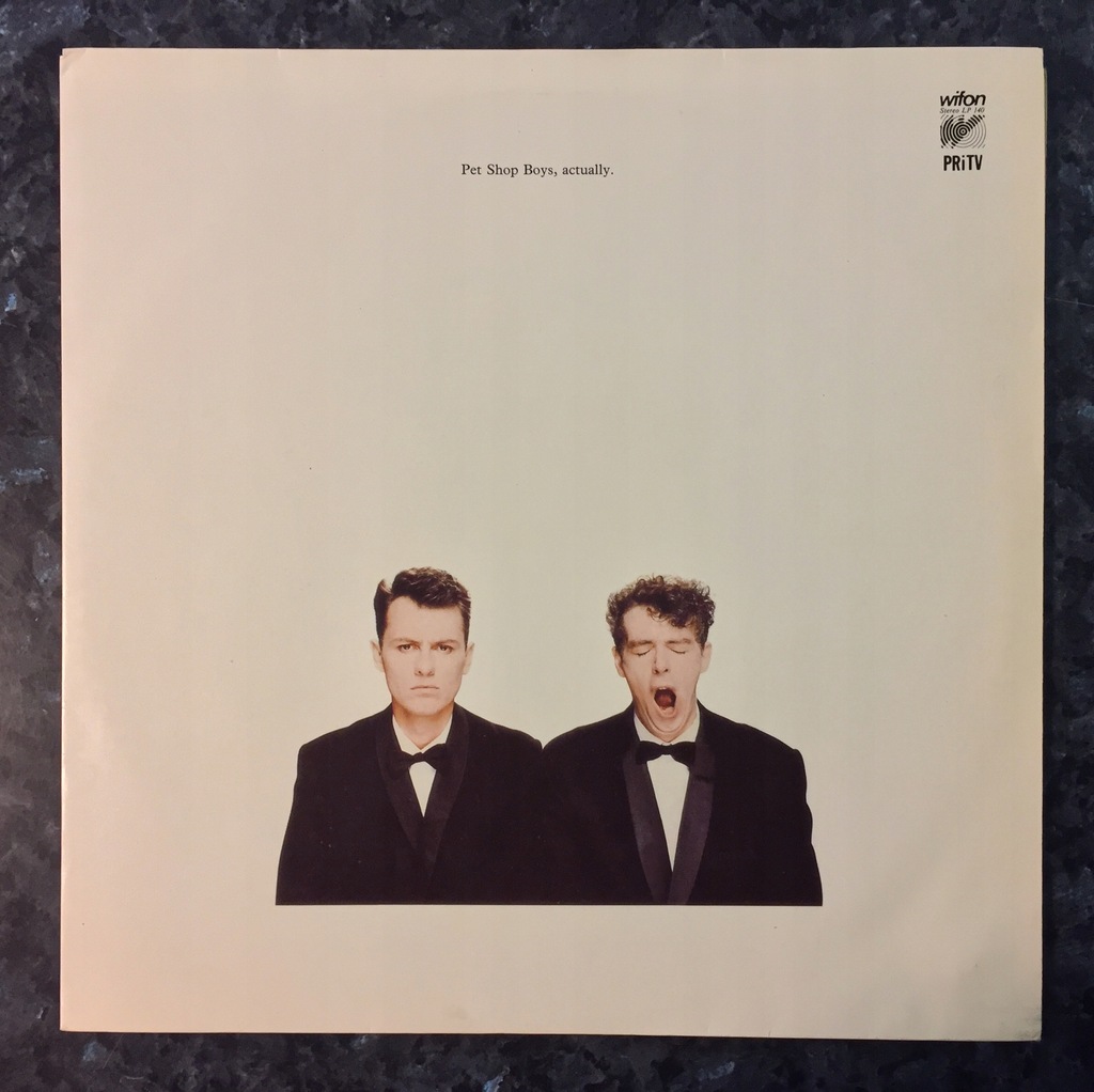 Pet Shop Boys - Actually 1988 Wifon PIĘKNY STAN!