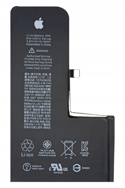 ORYGINALNA bateria do iPhone Xs 10 s 2658 mAh