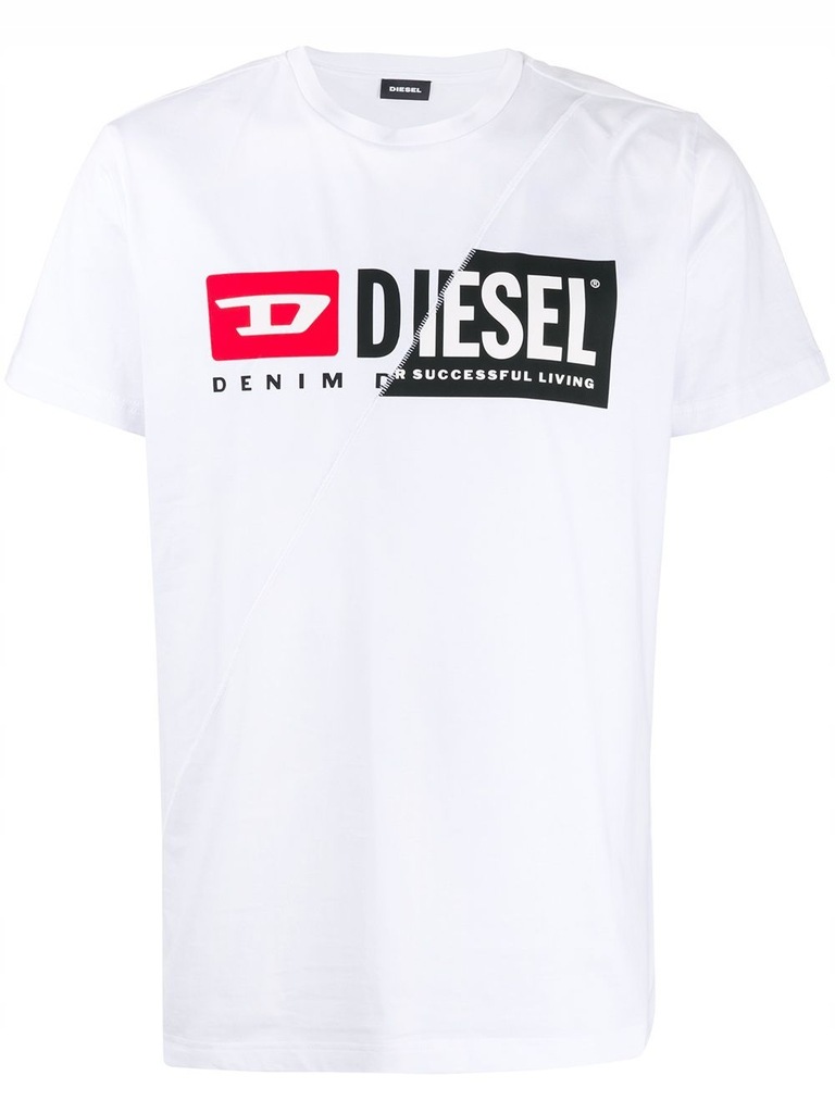 DIESEL MĘŻCZYZN BIAŁY T-SHIRTY XL INT