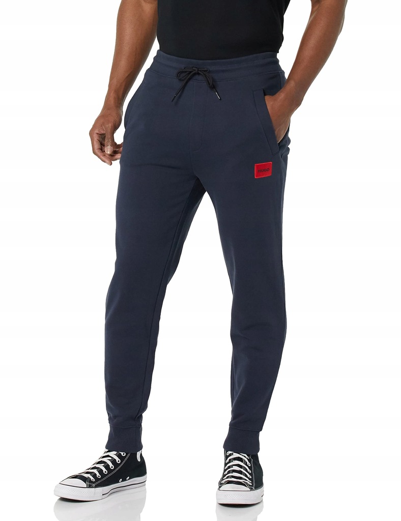 Hugo Herren Regular Fit Square Logo Jersey