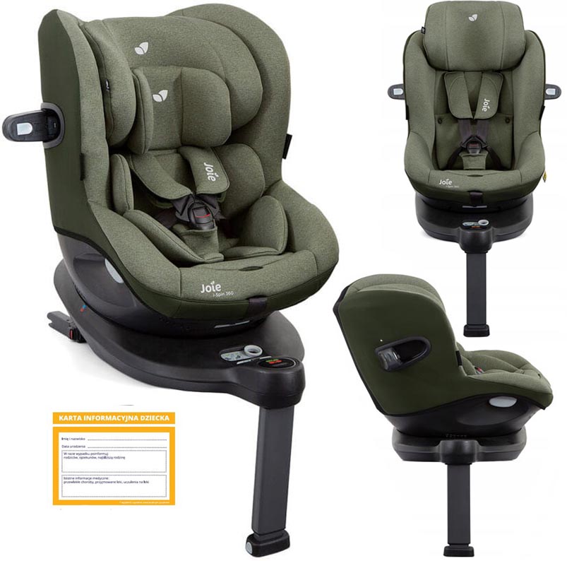 FOTEL JOIE I-SPIN I-SIZE 360 ADAC 0-18kg MOSS