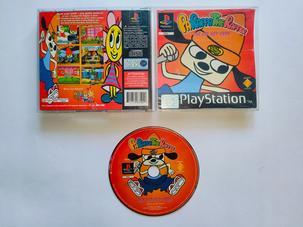 PARAPPA THE RAPPER PSX PS1 - 14849645242 - oficjalne archiwum Allegro