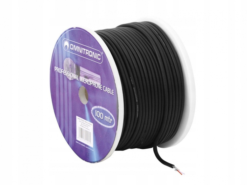 OMNITRONIC Kabel mikrofonowy 2x0.22 oplot 100m