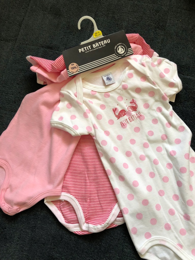 Petit bateau 3 x body 36 mcy new next