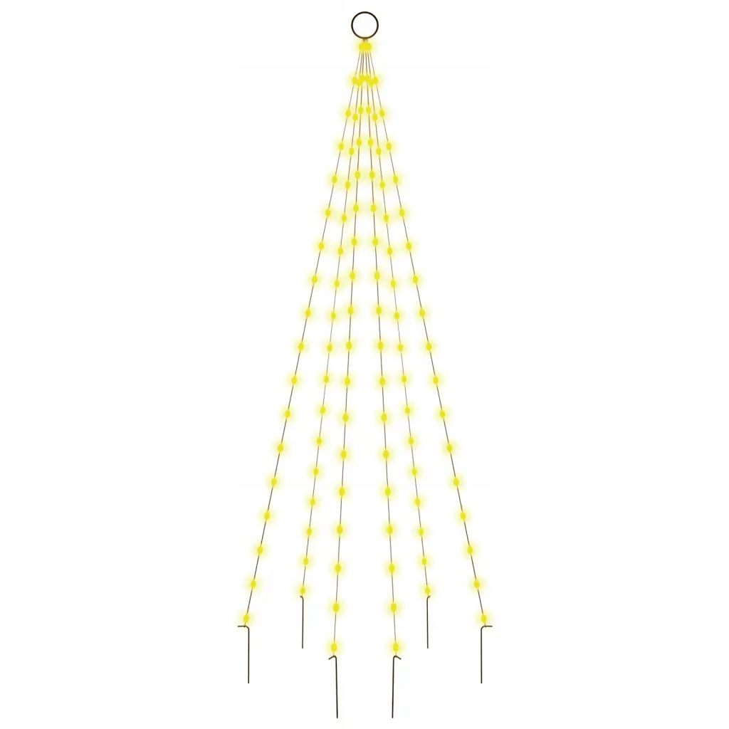 Choinka LED 180x70 cm, 108 LED, 8 trybów, USB