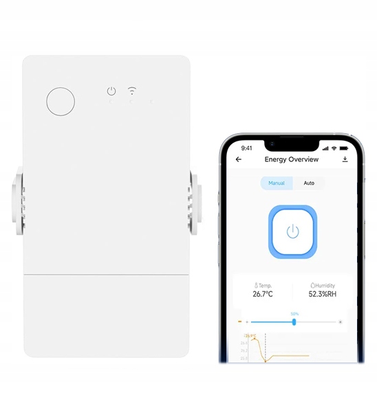Przekaźnik WiFi Sonoff THR320 20A Temperatura Wilgotność Smart Home