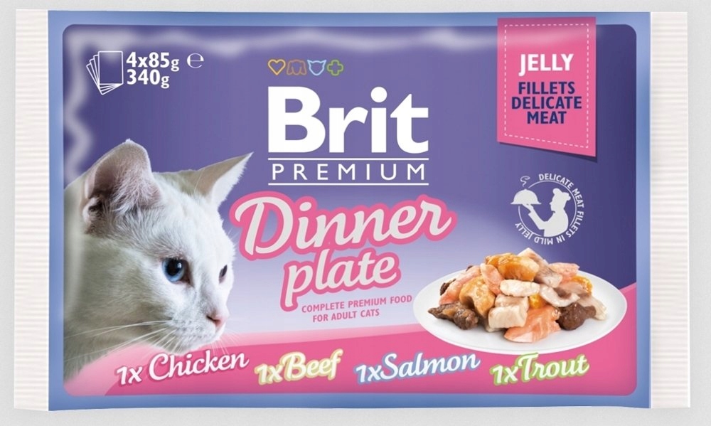 BRIT POUCH JELLY FILLET DINNER PLATE (4x85g)