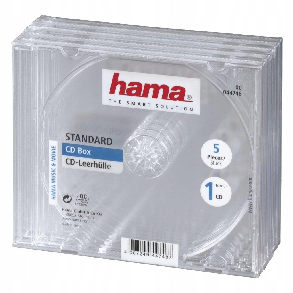 Pudełko CD Hama standard 5- Pak