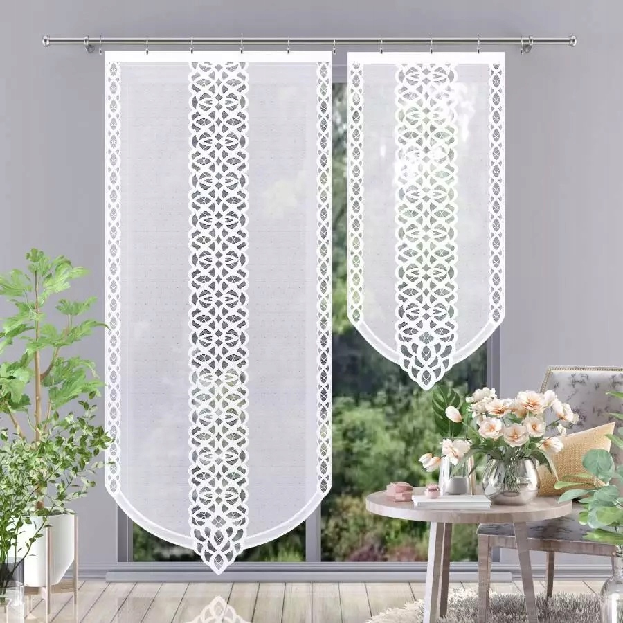 KIRA firana, panel, ekran, AŻUR rozm. 90x230cm