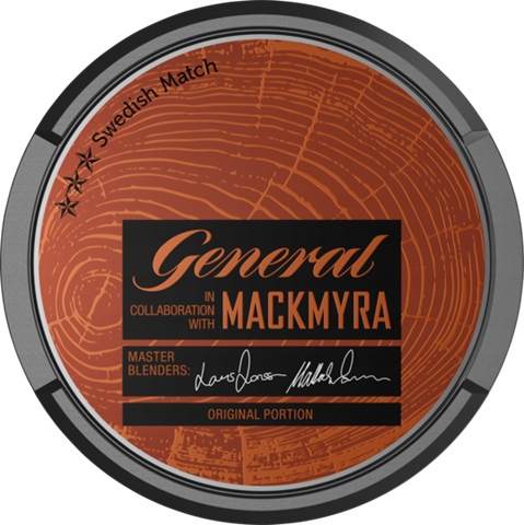 General mackmyra pudelka dla kolekcjonerow od snus