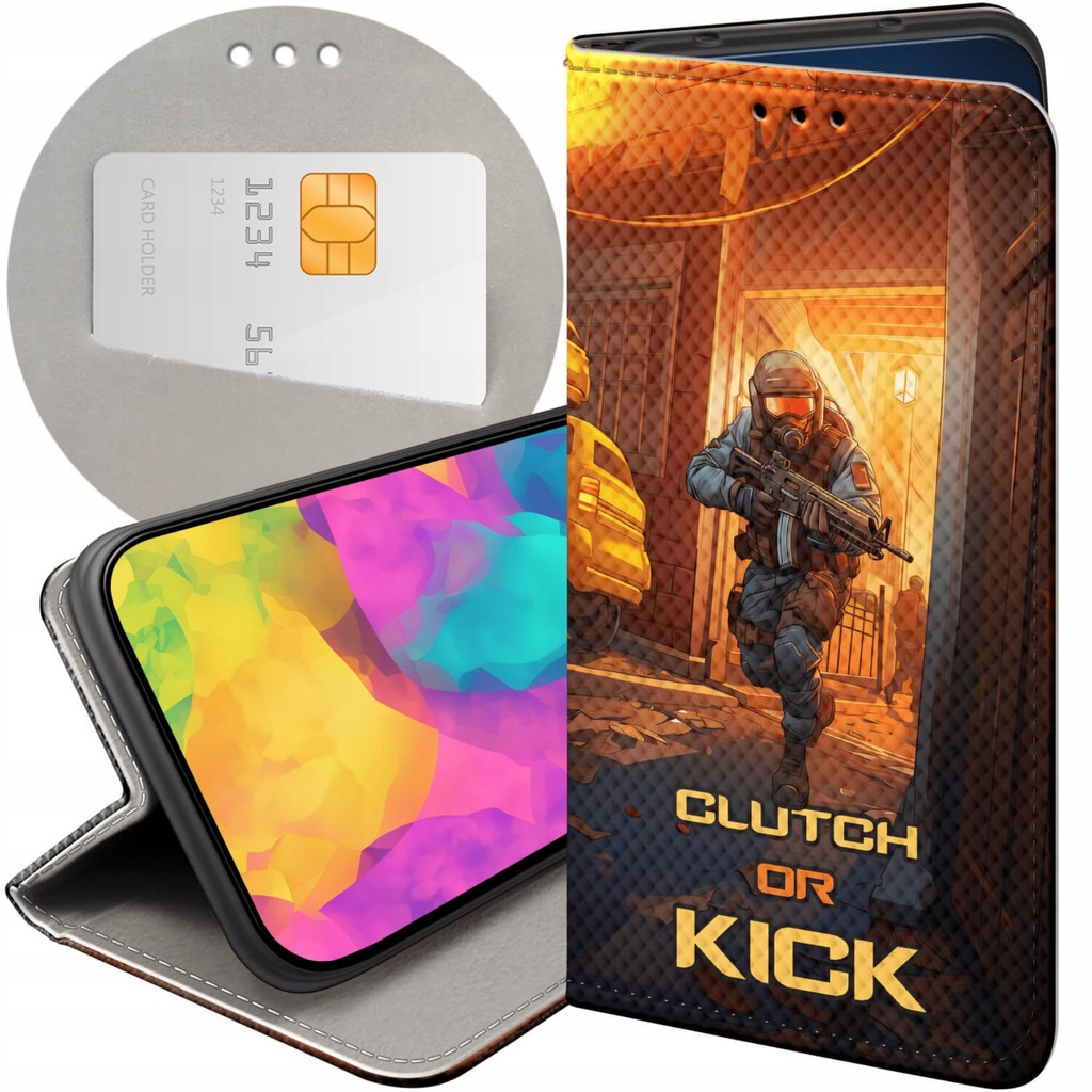 ETUI Z KLAPKĄ DO ALCATEL 1S 2021 / 3L 2021 WZORY CS GO COUNTER-STRIKE CASE