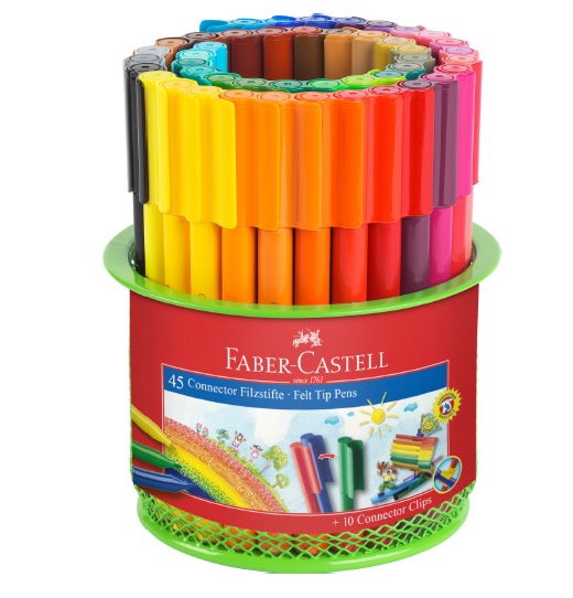 Flamastry FABER-CASTELL Connector 45 kol w tubie