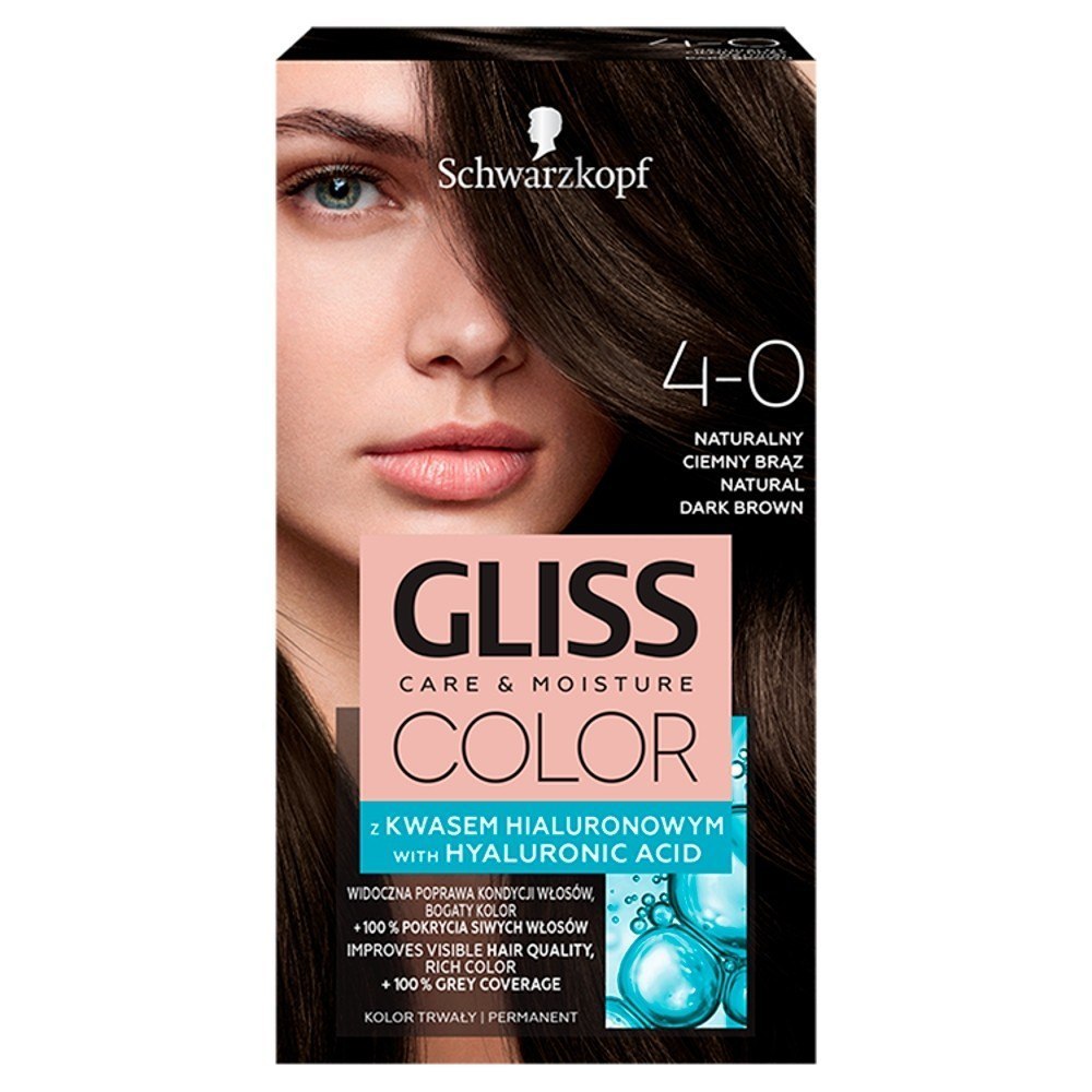 Schwarzkopf Gliss Color Krem koloryzujący nr 4-0 N