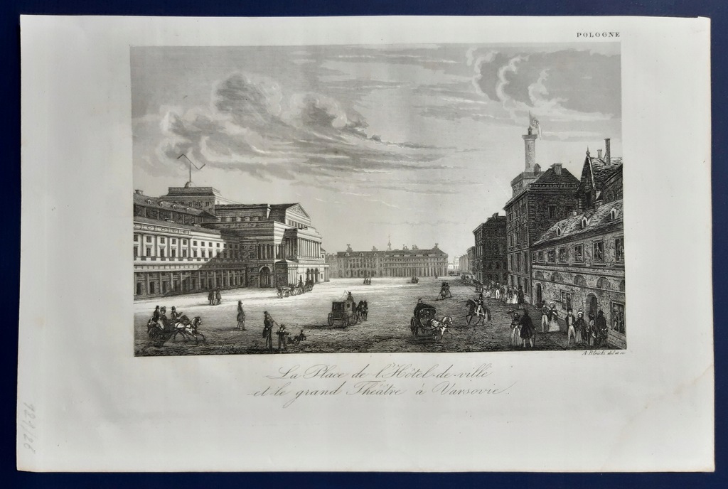 Warszawa Teatr Wielki Ratusz Piliński 1840
