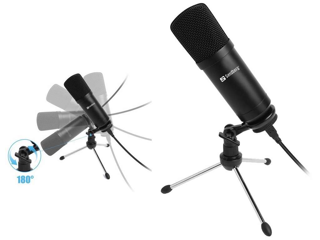 Mikrofon Sandberg Streamer USB Desk 126-09