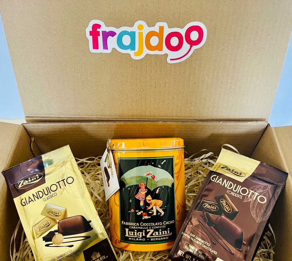 ZESTAW PREZENT GIANDUIOTTI WŁOSKIE SŁODYCZE ZAINI