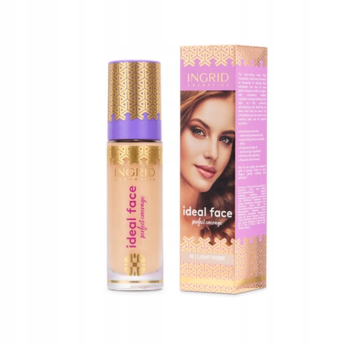 Ingrid Ideal Face Make Up Foundation podkład kryjący 010 Light Ivory 3 P1