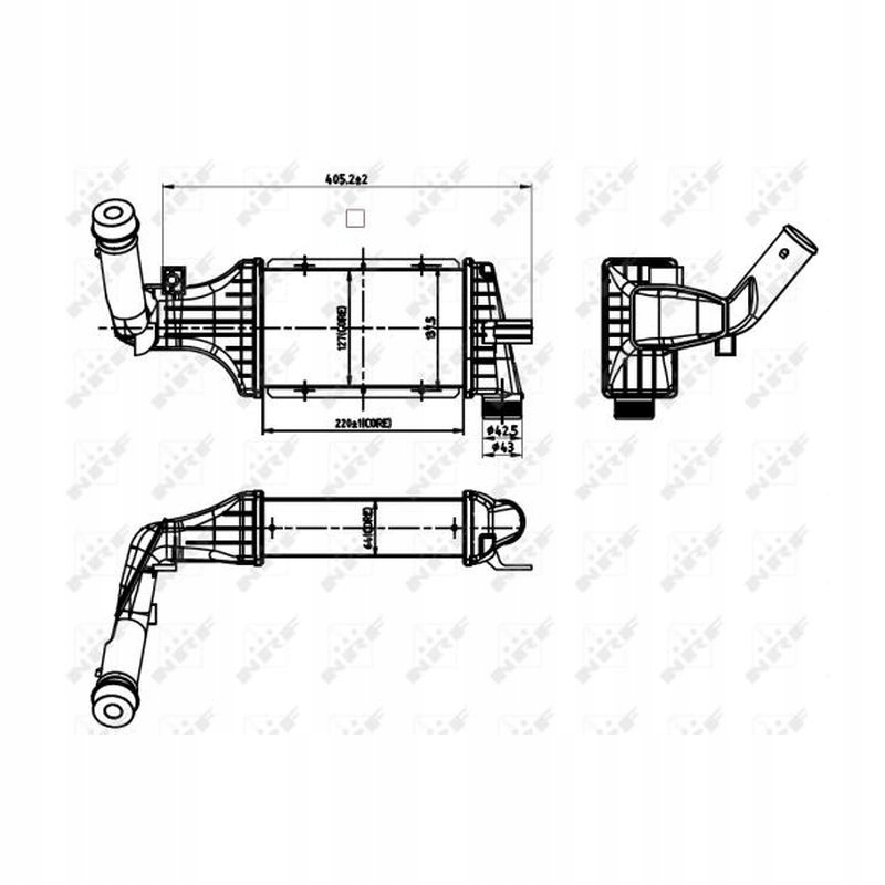 CHŁODNICA POWIETRZA DOŁADOWUJĄCEGO NRF OPEL