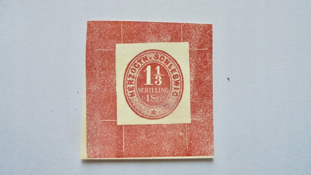 1865 Schleswig-Holstein Mi.P 15(*) czysty druk próbny wartość 2500,-Euro