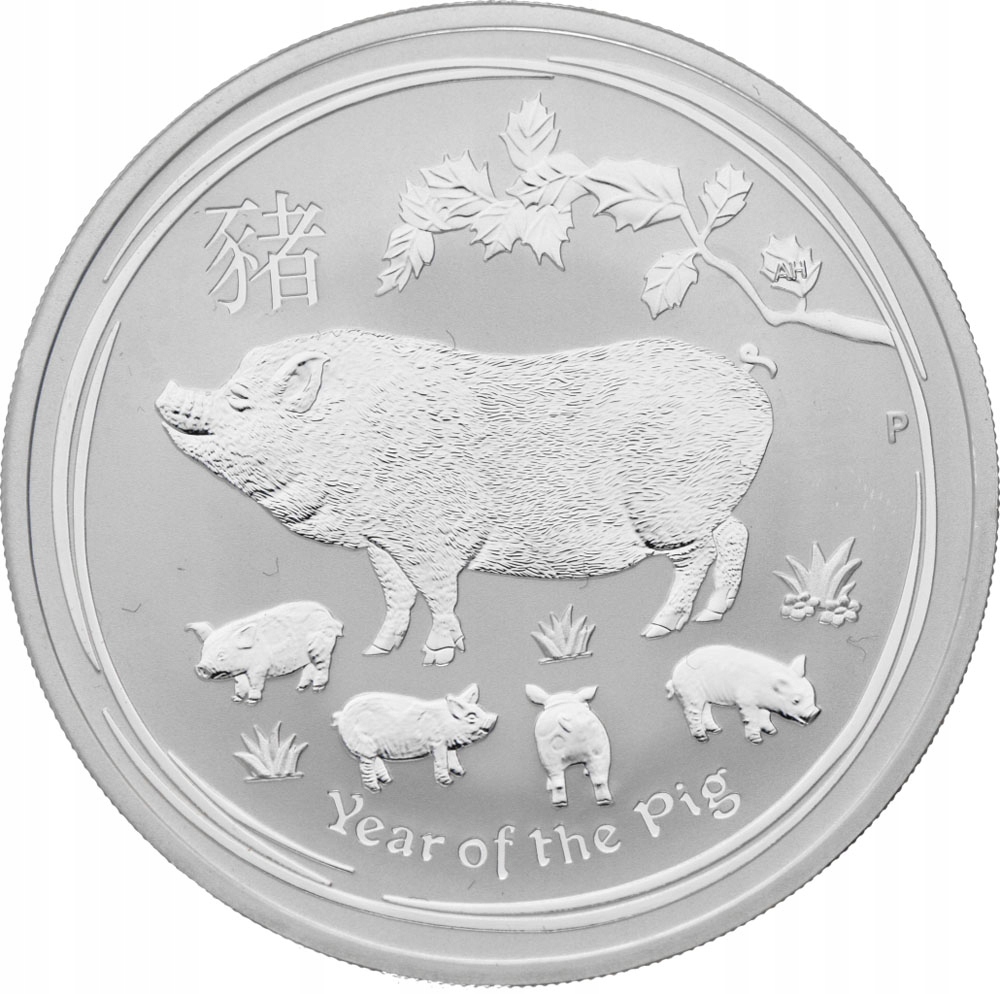 1 Dolar Rok Świni - Australia 2019 Ag999 1Oz (1-2)