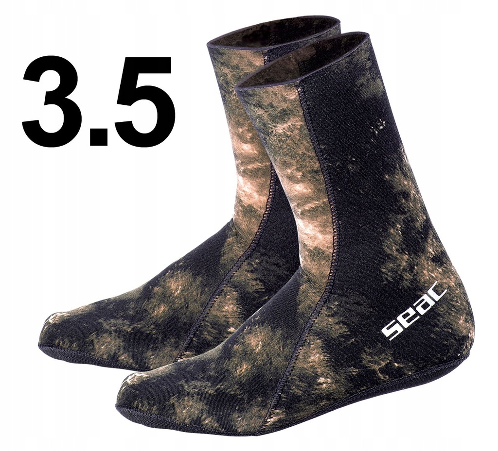 Skarpety neoprenowe Seac ANATOMIC CAMO brązowe 3,5 mm rozmiar S