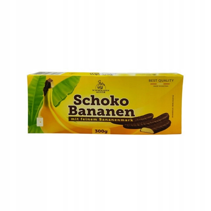 SCHOKO BANANEN pianki bananowe z czekoladą 300g