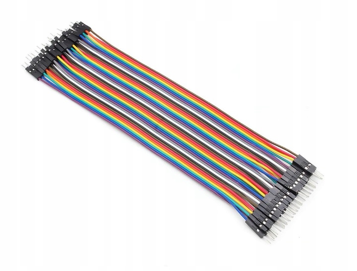 40X PRZEWODY ARDUINO 20CM MĘSKO-MĘSKIE E3621